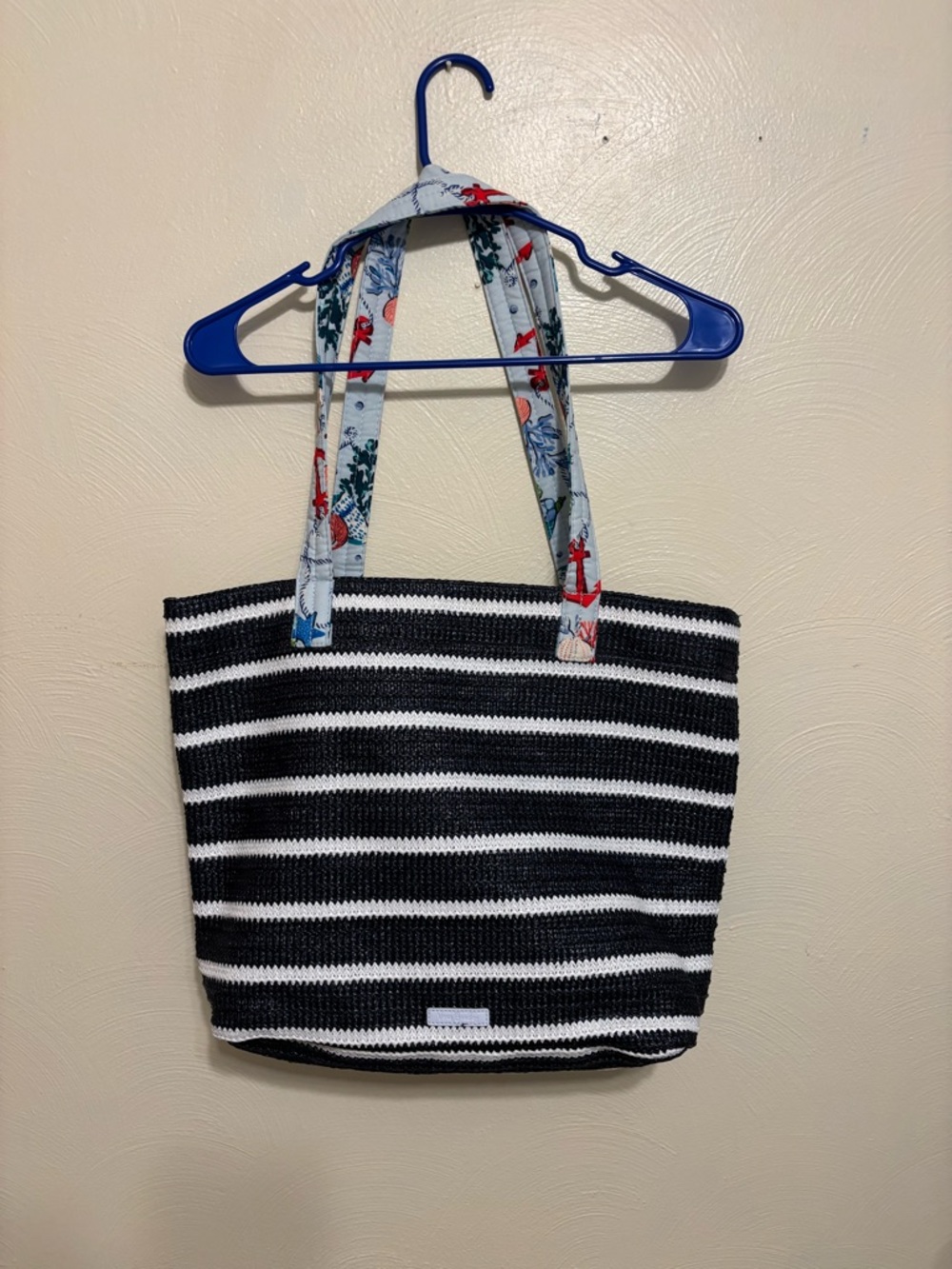 Vera Bradley Nautical Anchor Striped Tote Bag NWT Beach Coastal - Picture 9 of 9